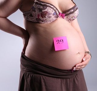 животик 29 неделя беременности