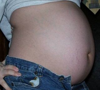 животик 35 неделя беременности 1